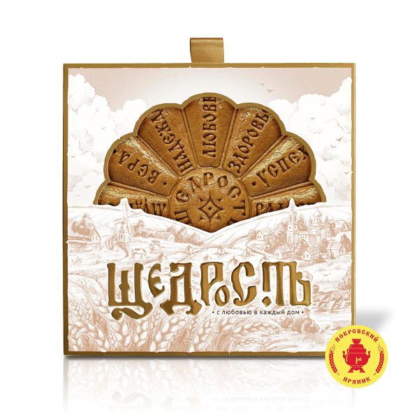 №3 Пряник 700г "Щедрость" (в подарочной упаковке)  в Кореновске