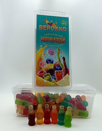  Жевательный мармелад Бутылочки МИКС, 250г      в Кореновске
