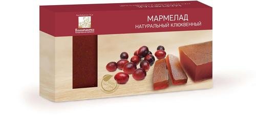  Мармелад пластовый 210г клюквенный в Кореновске