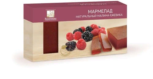 №2 Мармелад пластовый 210г МАЛИНА-ЕЖЕВИКА в Кореновске