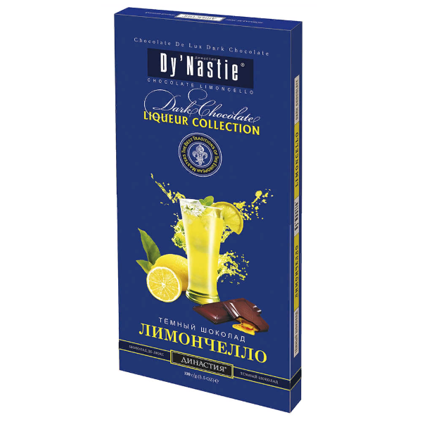 №3 Династия Шоколад "Лимончело", (блок 10шт по 100г)  в Кореновске