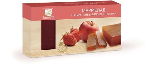 №2 Мармелад пластовый 210г Яблоко-Клубника в Кореновске