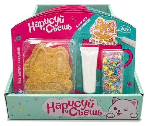 №3 Набор для творчества Нарисуй и съешь "Котёнок" (блок 12шт 59г) в Кореновске