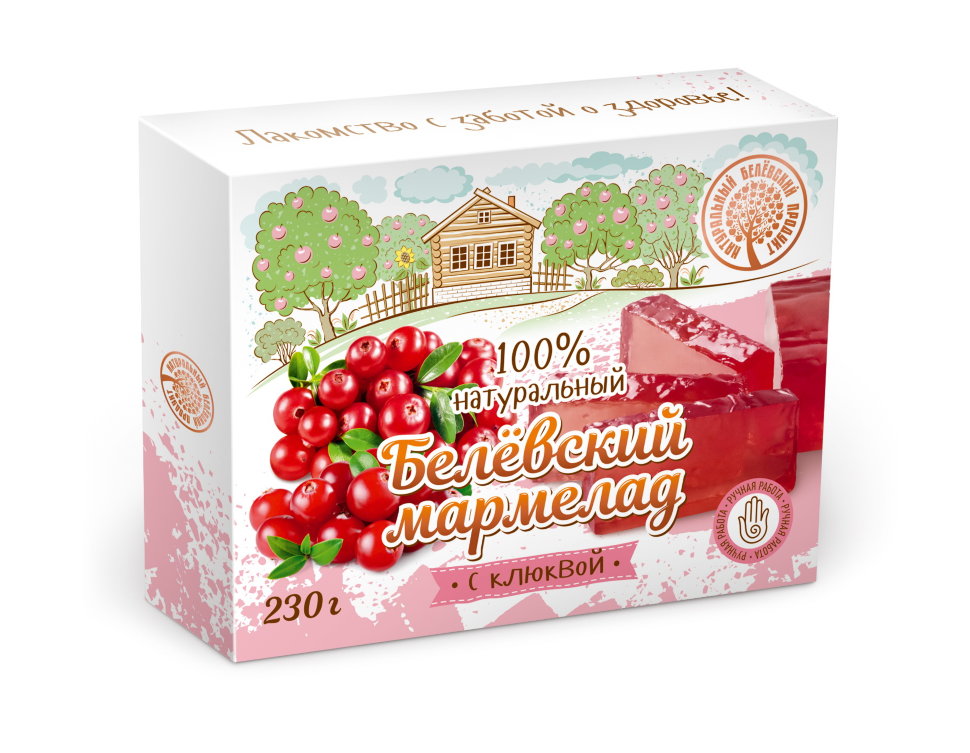  Мармелад белевский "Клюква" 230г в Кореновске